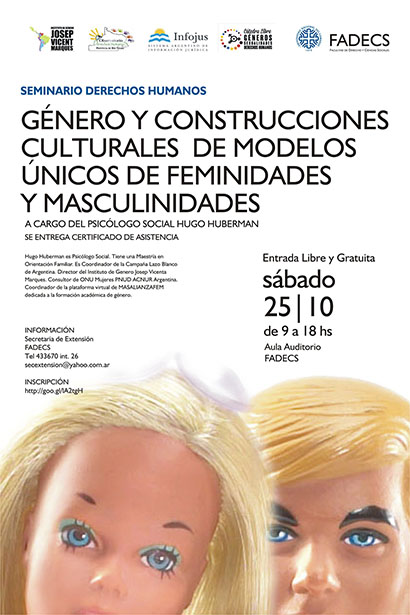 SEMINARIO DE DERECHOS HUMANOS, FEMINIDADES Y MASCULINIDADES EN LA FADECS 